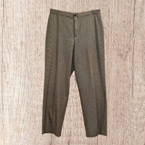 Briggs New York Tan/Brown/Black Houndstooth Pattern Pants - 14